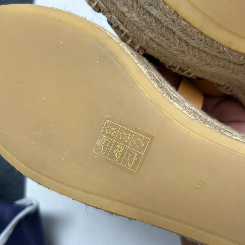 Tory Burch Women's Fisherman Espadrille Wedge Heel Platform Sandals